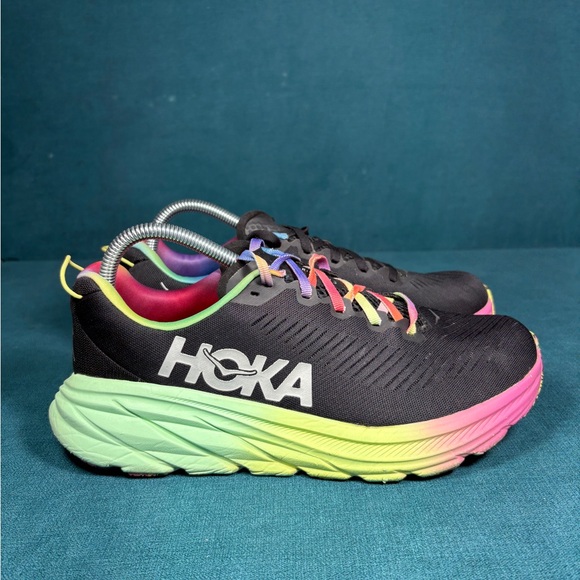 Hoka One Rincon 3 multicolor shoes women’s size 8.5 - Picture 3 of 8